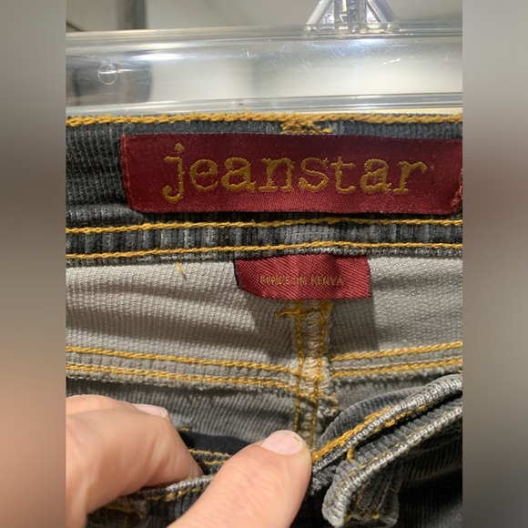 JEANSTAR Green Corduroy Boot Cut Pants Size 8P - Picture 5 of 6